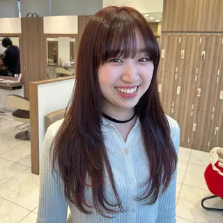 ロング カラー 𓍯暖色/韓国風 田中沙羅‎𓍯のヘアスタイル