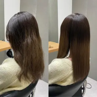 セミロング 髪質改善ヘアケア 艶髪特化/上田のヘアスタイル