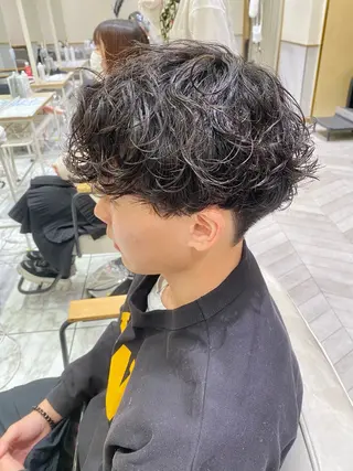 ショート パーマ メンズ 酸スト/フェザー パーマ/三谷海斗のヘアスタイル