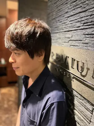 パーマ ヒロ銀座バーバーショップ難波店所属・縮毛矯正/パーマ 宮河 惇💈のヘアスタイル