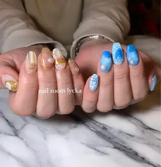 ネイル ﾈｲﾙﾙｰﾑﾘｯｶ 𝐦𝐚𝐲𝐮のネイルデザイン