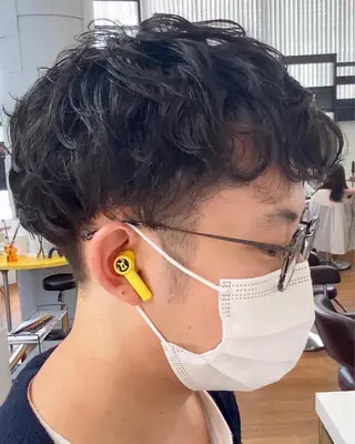 ショート パーマ メンズ 井坂 卓真のヘアスタイル