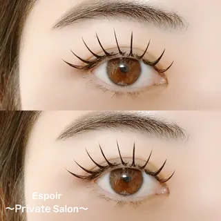 マツエク・マツパ Espoir プライベートサロンのマツエク・マツパデザイン