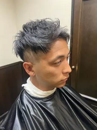 ショート パーマ メンズ 圓子 快のヘアスタイル