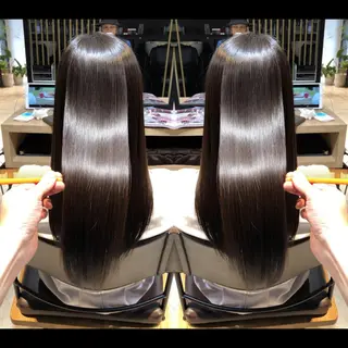 セミロング ✨髪質改善　美髪✨ 縮毛　井上 大誠のヘアスタイル