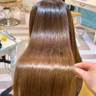 ロング カラー 髪質改善【縮毛矯正】 美髪ボブを量産する人のヘアスタイル