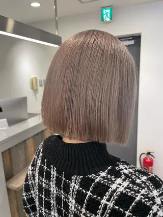 セミロング ♡似合わせハイトーン ♡maiのヘアスタイル