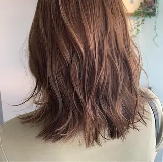 ミディアム カラー ヘアアレンジ ✨艶カラー/韓国ヘア ✨momoriのヘアスタイル