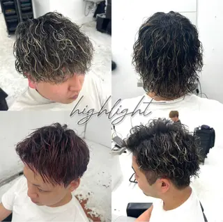 カラー メンズ 柏メンズカットパーマ NO.1タイチのヘアスタイル