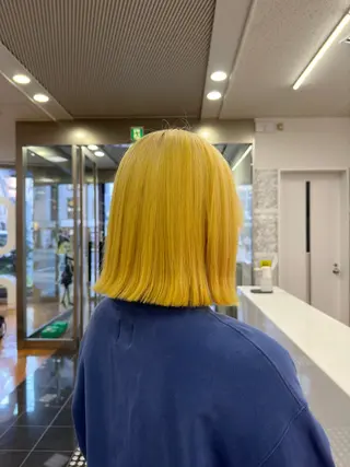 カラー 髪質改善✨縮毛矯正 ショートボブ/ともきのヘアスタイル