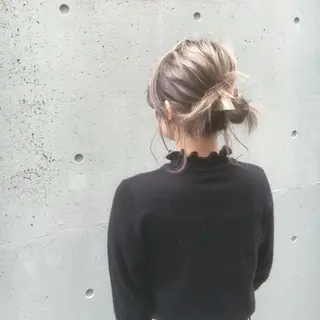 ミディアム カラー パーマ ヘアアレンジ メンズ キッズ マツエク・マツパ Luela堅田所属・田中 裕士のヘアスタイル