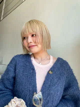 ミディアム ミユ/ショート/ カットモデル/名東区のヘアスタイル