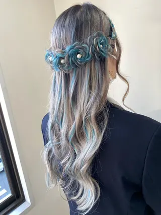 ロング ヘアアレンジ 顔まわり🤍小顔 カット🤍みさきのヘアスタイル