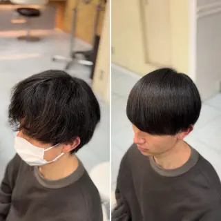 ショート パーマ メンズ 🔮メンズ縮毛矯正 毛流れパーマ💎竹永のヘアスタイル