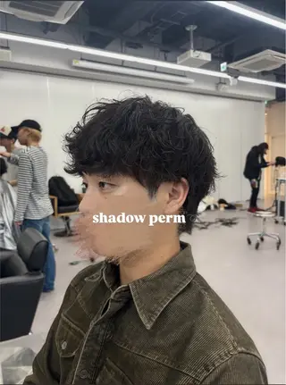 パーマ メンズ メンズ特化/ 透明感カラー/りなのヘアスタイル