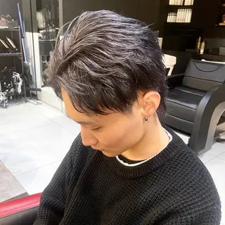 ショート カラー メンズ メンズヘア特化 崎田 成人のヘアスタイル