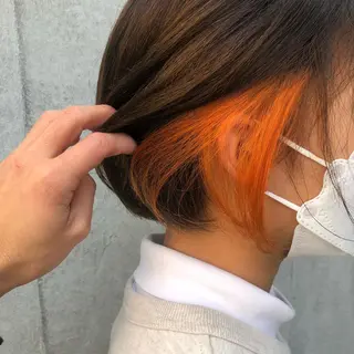 ショート カラー カラー特化美容師 なかもと たつひろのヘアスタイル