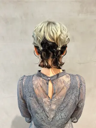 ミディアム ヘアアレンジ タナカ カナ🫧のヘアスタイル