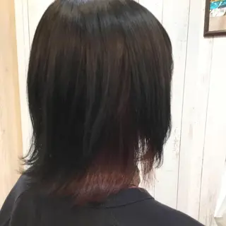 ミディアム カラー embrace エンブレイスのヘアスタイル