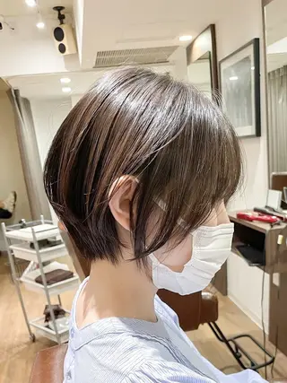 ショート YUZA grow hair 【ユーザ グロウ ヘア】所属・縮毛矯正/似合わせ カット/伊藤はるかのヘアスタイル