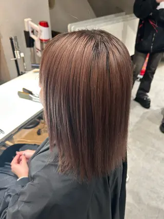 ミディアム パーマ 🥣ミコト/ウルフ ハイトーン特化🥣のヘアスタイル