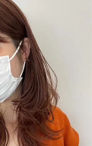 セミロング カラー ボブ/ミディアム 親しみやすさ/さくらのヘアスタイル