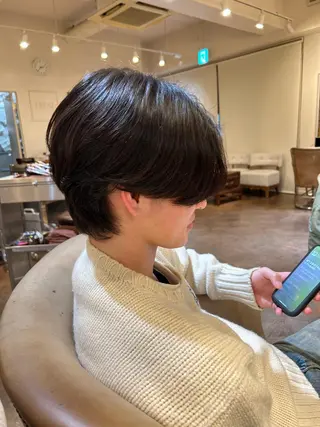 メンズ あべ しおりのヘアスタイル