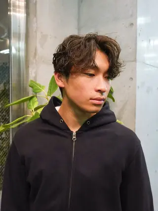 ミディアム パーマ メンズ spin-off shift所属・メンズ特化美容師 /たけしのヘアスタイル