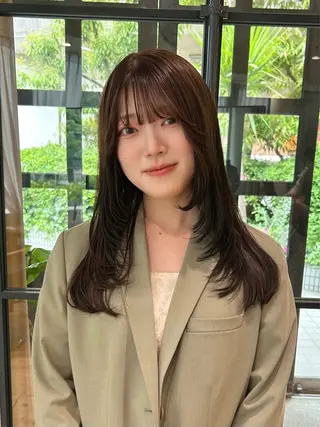 ロング ボブレイヤー/ ブリーチ/miyuuのヘアスタイル