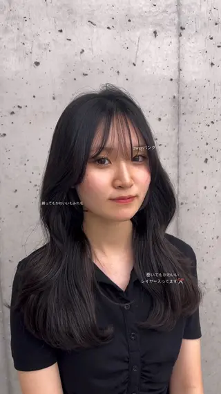 セミロング i.blue所属・似合わせカット/ ヘアメイク/naruのヘアスタイル