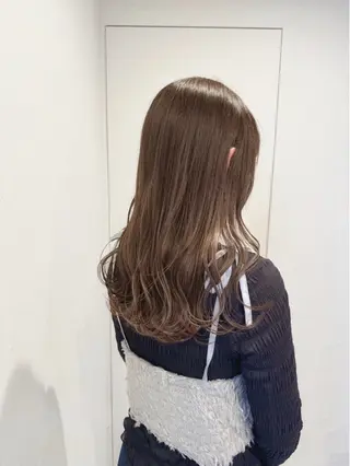 ロング ベージュカラー/新潟 カラー特化/落合優吾のヘアスタイル