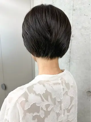 ショート 小顔ボブ/お悩み解決 /ボブパーマ/とういのヘアスタイル