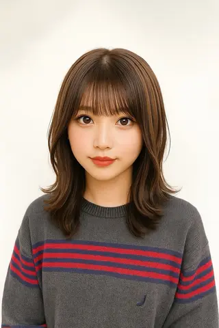 ミディアム カラー 年間1500人担当 代表 南一路のヘアスタイル