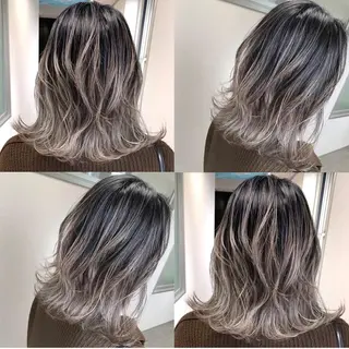 ショート ヘアアレンジ 松井那津子 /ハイライトブリーチのヘアスタイル