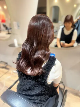 セミロング 【天満1艶髪】潤艶/ 髪質改善🌹釣本竜哉のヘアスタイル
