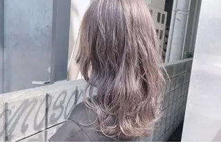 セミロング カラー ヘアアレンジ 透明感カラー× レイヤーカット✨高梨のヘアスタイル