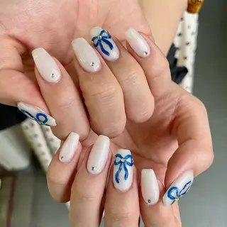 ネイル By moonネイル 🌷ワンホン/韓国風のネイルデザイン