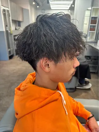 ミディアム BARBER BROS 長堀橋店所属・奥 圭人｜メンズスタイルのヘアスタイル
