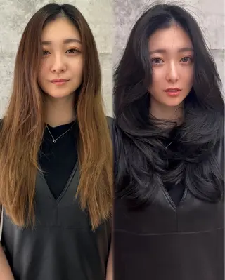 ロング NU/EN所属・海外ヘア/美髪矯正 海外レイヤー/ヒラキのヘアスタイル