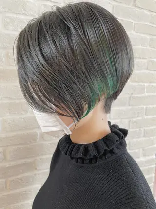 ショート カラー hair salon Ranun髪質改善のヘアスタイル