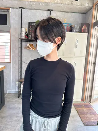 ショート C’LD hair  produce /シールドヘア所属・モテ髪/ボブ/ショー ト/アダチフウトのヘアスタイル