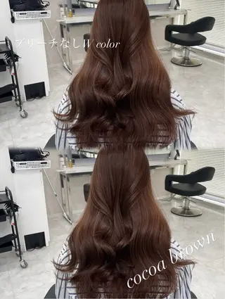 セミロング カラー ヘアアレンジ Ella所属・nana【艶髪】/ レイヤー/縮毛矯正のヘアスタイル