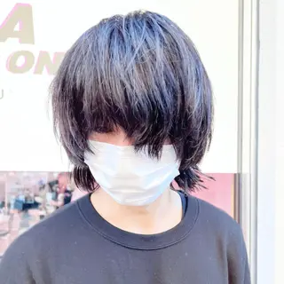 セミロング カラー パーマ ヘアアレンジ メンズ Maestro所属・🪼個性、雰囲気🪼 ⛈オカダ🎧のヘアスタイル