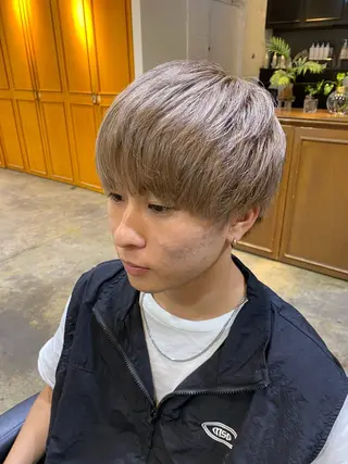 ショート カラー メンズ レイヤーボブ/ 艶カラー/サナ🌼のヘアスタイル