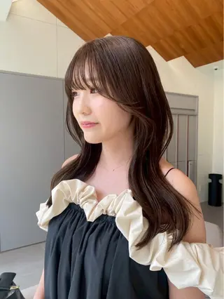 セミロング カラー レイヤーカット/暖色 カラー/mao🎀のヘアスタイル
