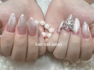 ネイル kao nail マグネット/長さだしのネイルデザイン