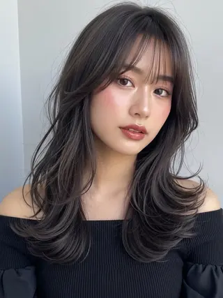 ロング 似合わせボブ✖️ 韓国レイヤー✨小関のヘアスタイル