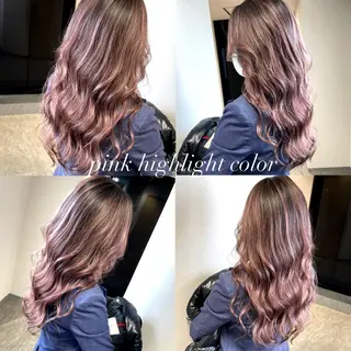 ロング カラー 松井那津子 /ハイライトブリーチのヘアスタイル