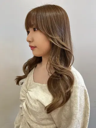 ロング カラー 林 和香菜のヘアスタイル