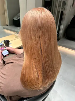 ロング カラー 風香🪼レイヤー カット/艶カラーのヘアスタイル